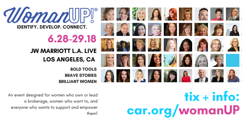 WomanUPofficial's tweet photo. Happy #WomanUP Wednesday! Have you purchased your ticket to the 2-day event in June? You'll learn how to sharpen your leadership skills, hone your communication, and connect with multiple generations in your company from leaders &amp; legends in the #realestate industry! https://t.co/RWeaBimlWK
