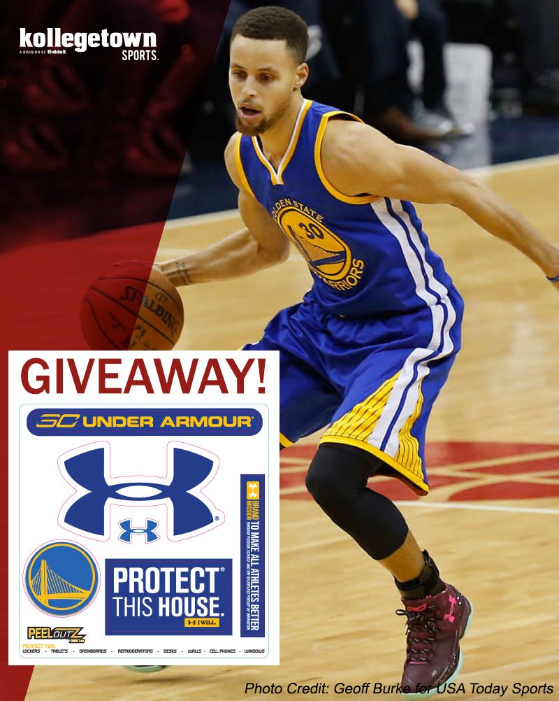 <a href="/StephenCurry30/">Stephen Curry</a> is an <a href="/UnderArmour/">Under Armour</a> signature athlete, so naturally we'll be cheering him on during the NBA Finals! Reply w/ your prediction of how many total points Curry will have during game 1 &amp; we’ll send everyone who guesses correctly an UA Peeloutz in Golden State's colors.