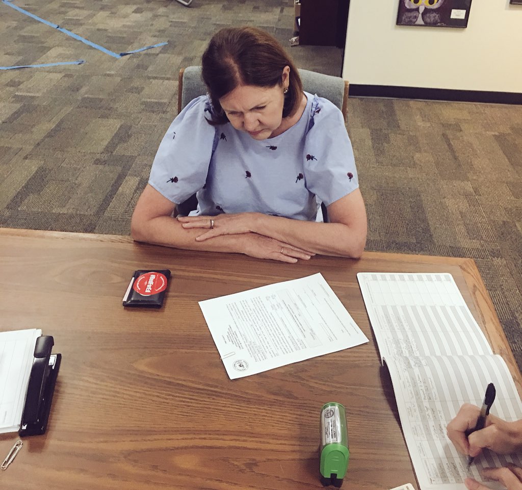 Ann_Kirkpatrick's tweet photo. I also gathered and turned in my petitions to be a Precinct Captain (PC) for LD09 in #AZ02 today! Thank's to all my neighbors who signed, I look forward to helping turn out the vote in our community! #PC #AZ02 #LD09 https://t.co/qWXyhjx5cx