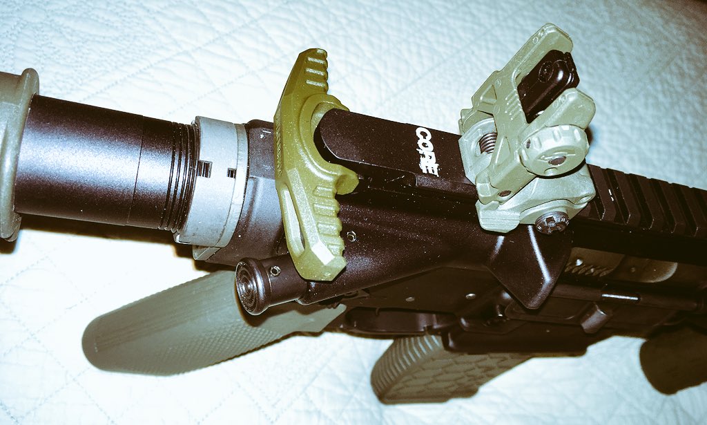 _Mark_Gainey_'s tweet photo. After one year, I finally assembled my #Core15 #AR15 complete w/ olive drab green furniture. I had to wait 2 months for @themakogroupUSA to send me my hand guard. Also, the #DoubleTap trigger is installed. Now for some real redneck fun! 😄 https://t.co/J9gnJP7ypR