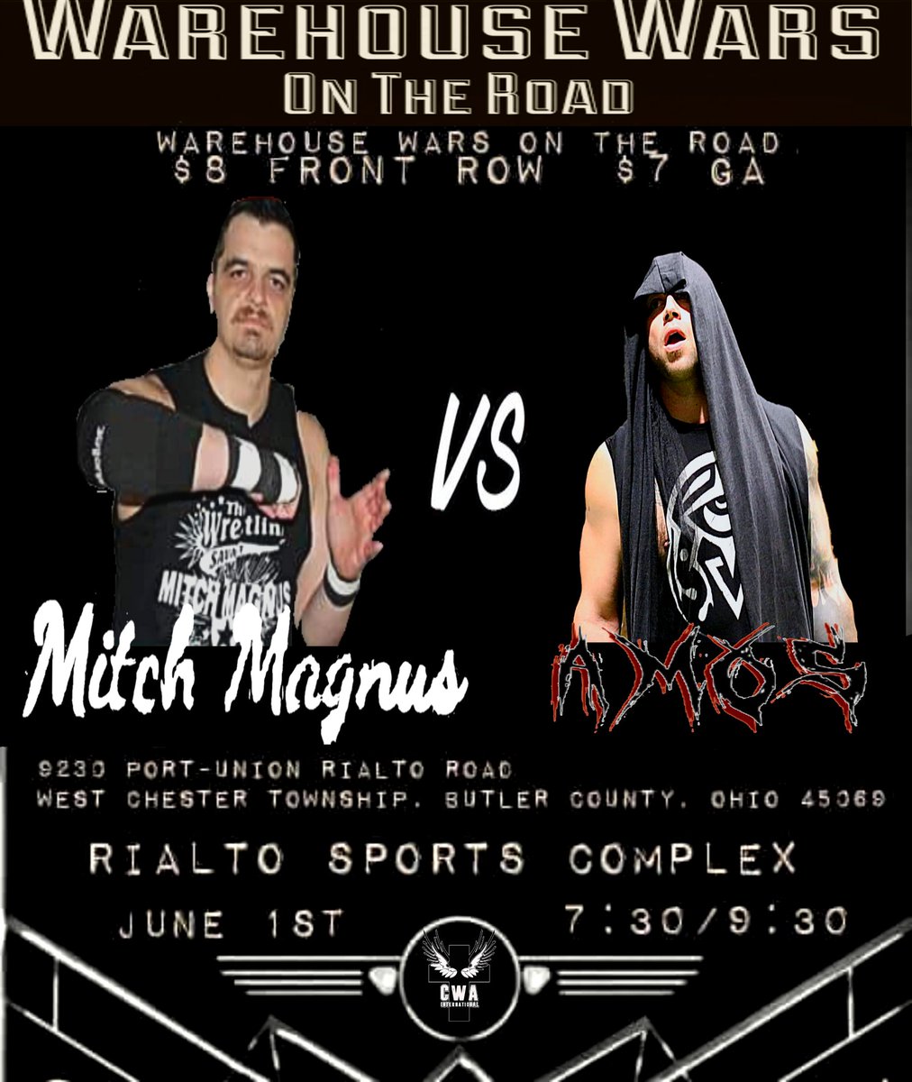 You ruined my professional wrestling debut Sept 16 of last year by cheating your way past me. This go around I won't be so naive... it's because of you, Mitch, I'm where I am... remember this, as I leave you laying, starring up at the lights #Woken #AmosAwakening