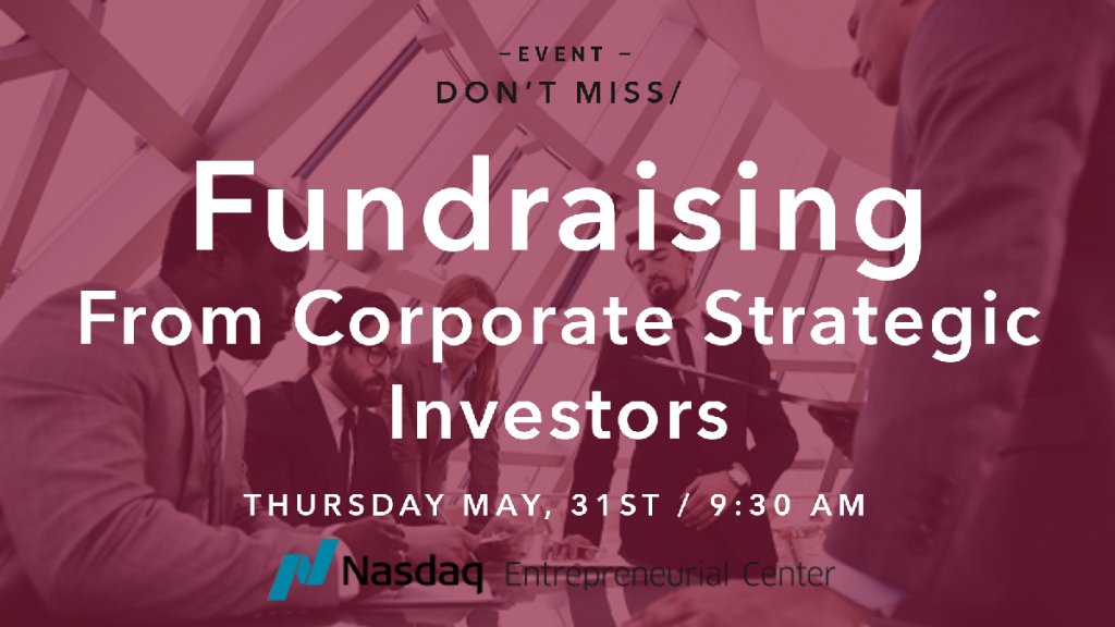 nasdaqcenter's tweet photo. TMRRW @santiagomerea gives the pros/cons of courting strategic #investors, and how their investment might shift your optionality for future rounds. He'll outline + share strategies to get a deal doneโ๏ธ๐
https://t.co/enfCoFlHp7 #founders #startups #investor https://t.co/ZId3EWB38t