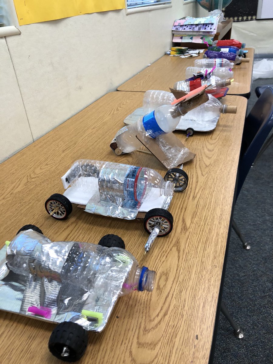 JKniseley1's tweet photo. End of unit NGSS Project. Ss designed and built cars, calculated the ratio of chemicals, ran tests, made measurements, explained their designs,and cheered so loudly I could hear them down the hall!  Energizing teaching and Learning at #FSS_STEM. thx @BridgidMurray #fuesd https://t.co/9KyOaqj42c