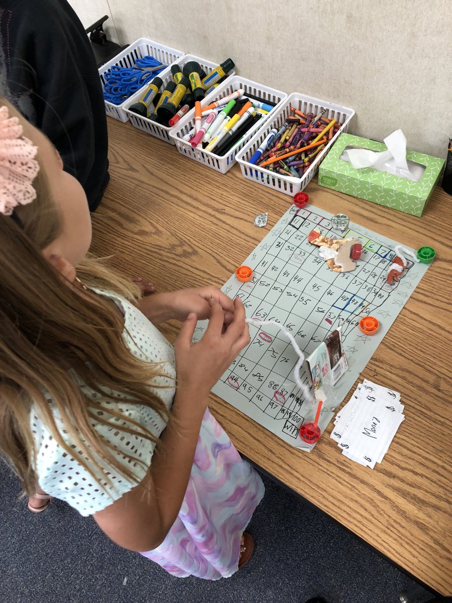 JKniseley1's tweet photo. Student created math games!  Energizing teaching and learning! Thx @RedmondRocks #FSS_STEM #fuesd https://t.co/2YljSP2IhT