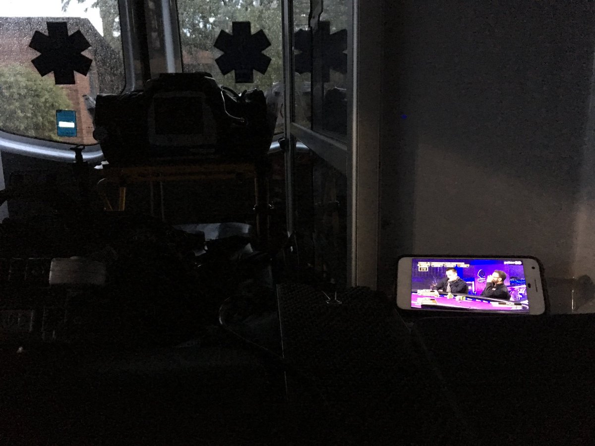 DGizyn's tweet photo. @Ali_Nejad @NickSchulman No one's dying here today. But @PokerGO has its spot secured in the corner. Shame you didn't lay money on it yesterday! https://t.co/hIqkDW96bg