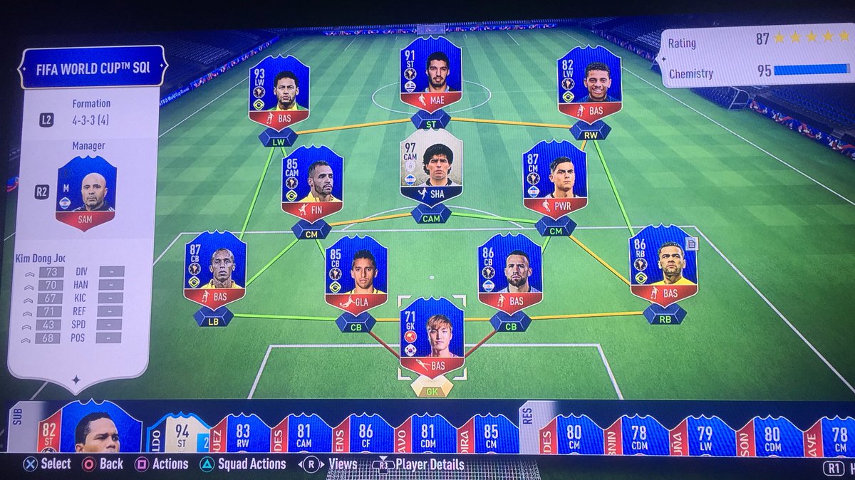_Snxll's tweet photo. @Castro1021 Hey bro this is my team what you think ? I know about my keeper am keeping up the grind to find a South America goal keeper 😬 https://t.co/crWZUGXVcg