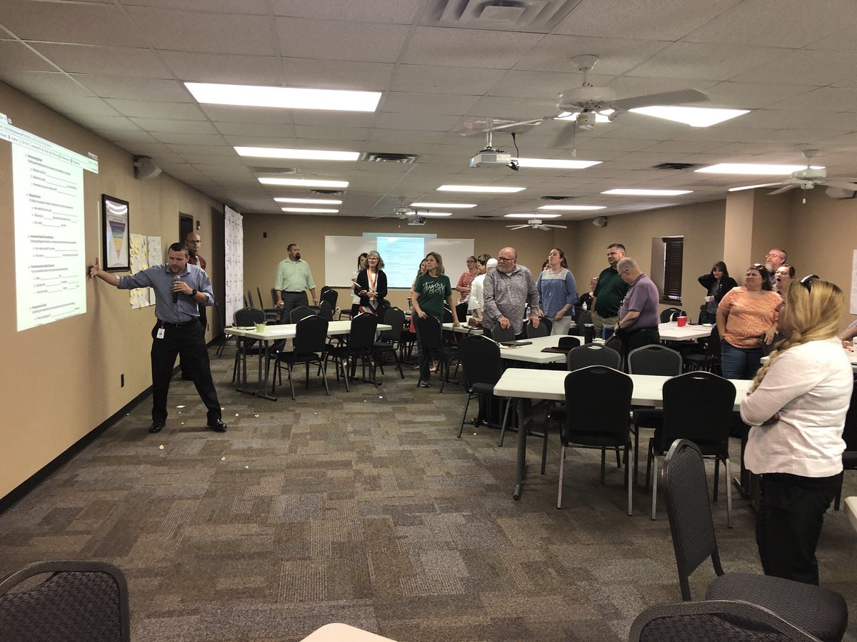 BradburySciGirl's tweet photo. What a great day at @BlueRidgeISD today. Fantastic group of educators. @PLAYwithReason you were such a great sport. #PaperFight #R10learns https://t.co/5bbZ3pV9h8
