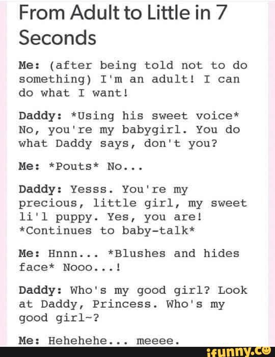 Daddy and princess conversations