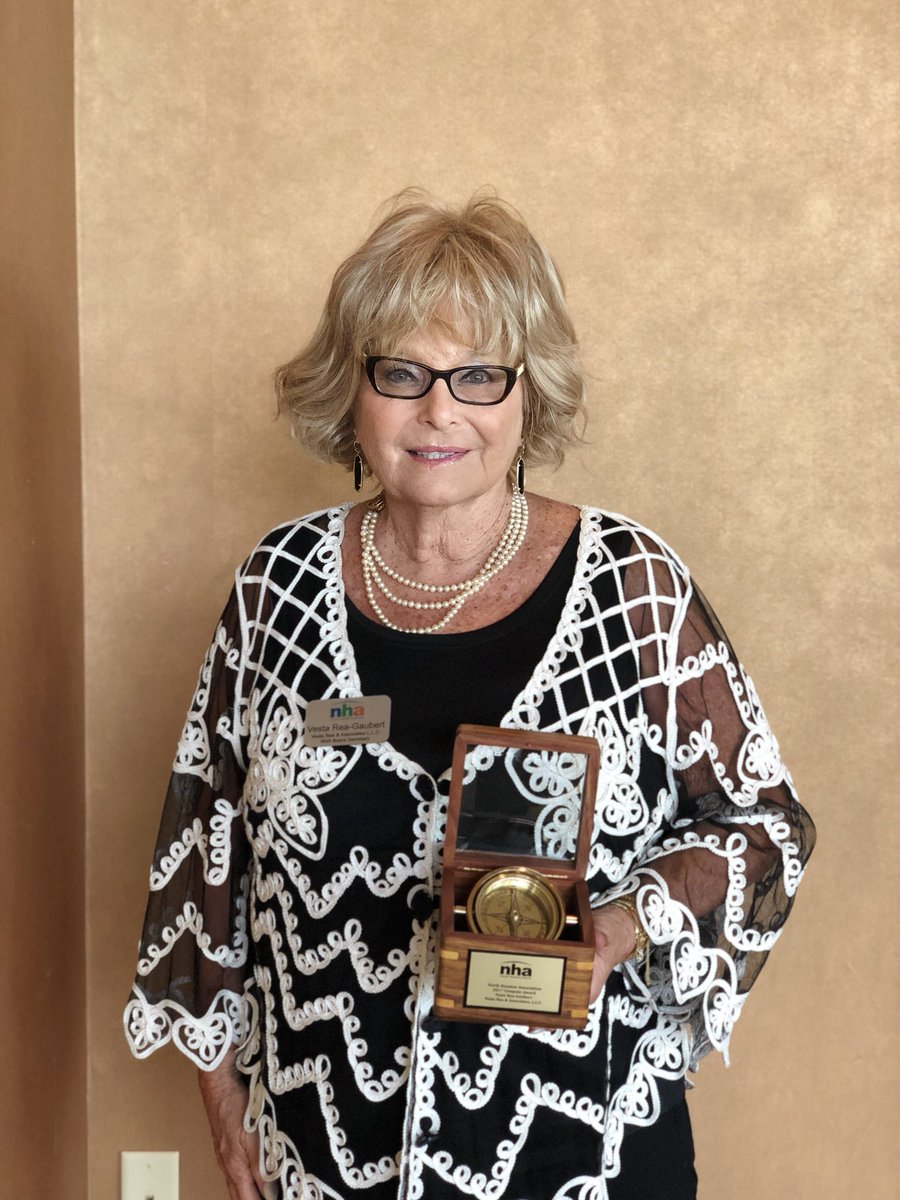 VestaRea's tweet photo. VRA’s fearless leader, Vesta Rea-Gaubert, honored today by @NHoustonAssoc for her significant contributions to the organization. She spearheaded it’s rebranding and website redesign, which won a 2018 Gold Award by the Hermes Creative Awards. https://t.co/87kiOswRhG