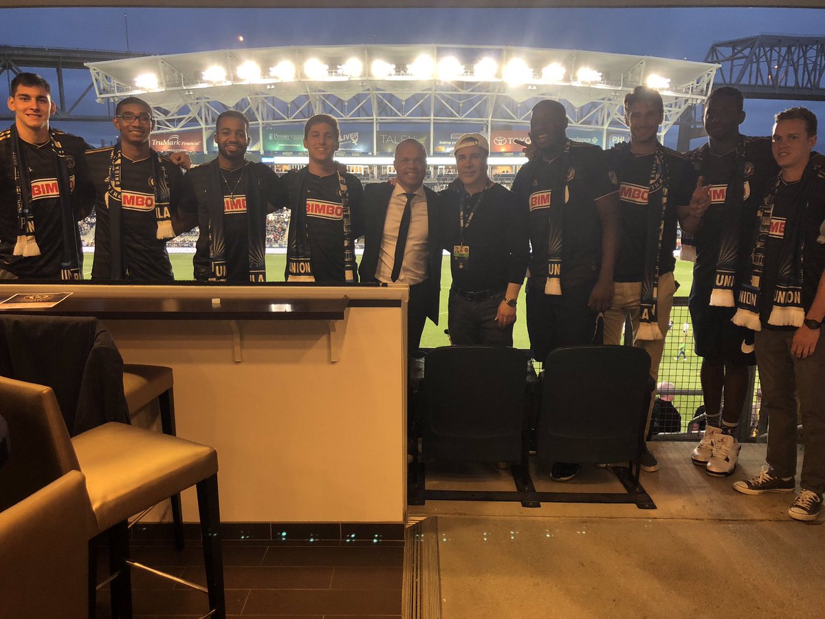 CoachJayWright's tweet photo. Thanks to Earnie Stewart, Joe Greco & @PhilaUnion for hosting our guys !! https://t.co/vMQY4Bew8t