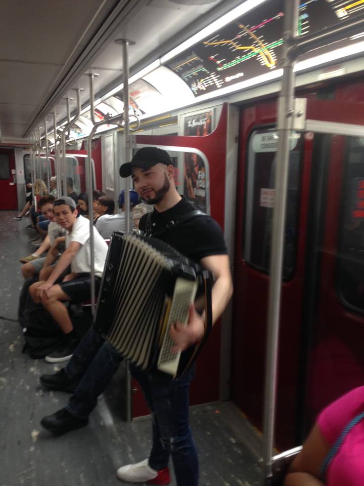 JohnClke's tweet photo. One jump ahead of the #Toronto #Transitcops, the music never dies. https://t.co/UpheE0JcSS