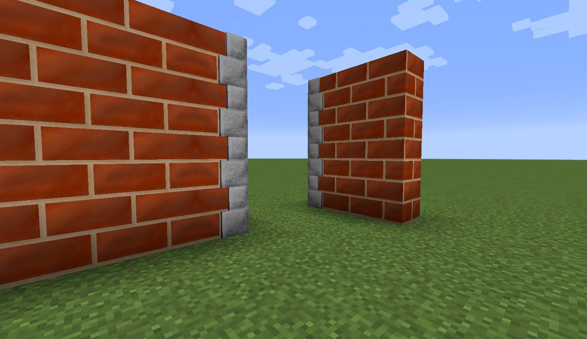 shane2482's tweet photo. Who else thinks MC brick corners look plain https://t.co/MCW6c1WP8r