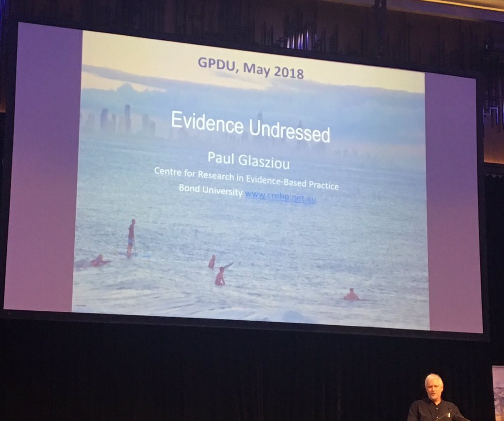 DrMukeshH's tweet photo. @PaulGlasziou .@GPsDownUnder #gpdu18 Great start reviewing 1M pubmed articlles. Trying to prevent Need for reversal @Kaddy_Noonan @brookmanknight Crowd warming up. Remember #CrazySocks4Docs tomorrow #1June2018 https://t.co/jHmPy30HTc