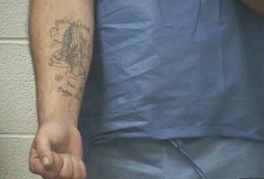 FOXNashville's tweet photo. NEW PHOTOS: TBI sent these photos of Steven Wiggins' tattoos. PLEASE SHARE to help officers find this man, accused of killing a Dickson County deputy. He's considered armed and dangerous. See him? Call 911. https://t.co/RyHNSWaojP https://t.co/vygE1Kg9go