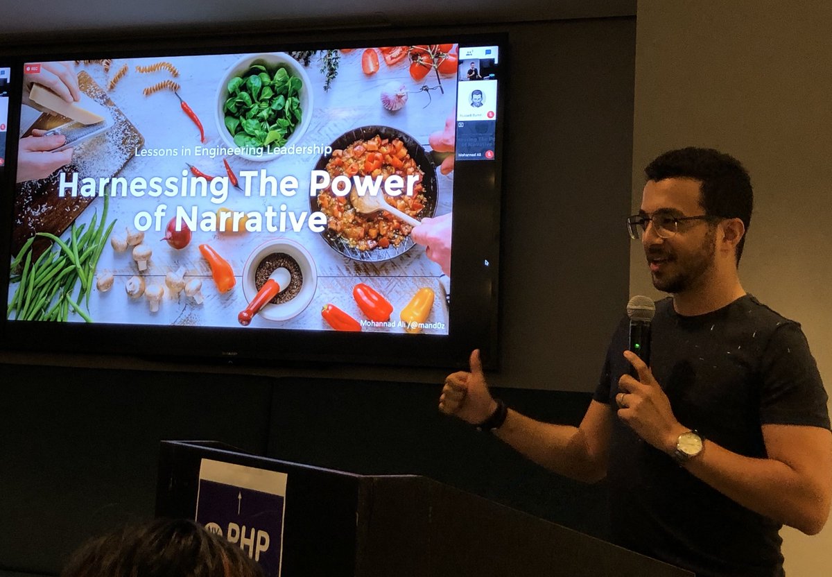 nyphp's tweet photo. “Harnessing the power of narrative” by @mand0z from @hellofreshdev was an excellent talk with great insight into how the way we communicate affects our success. #php #kindamindblowing https://t.co/nHe87qsyrJ