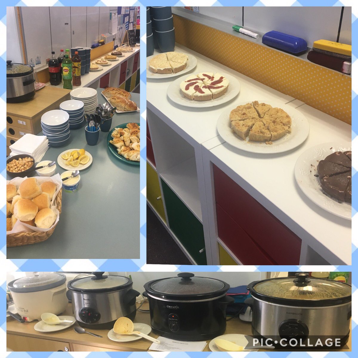 Winter Warmer Staff Soup Lunch <a href="/CampbelltownEPS/">CampbelltownEastPS</a> #CEPS #lovewhereyouwork #delicious #soup #dessert #nutellacheesecake <a href="/KimPearce3/">Kim Pearce</a> <a href="/cook_janene/">Janene Cook</a> @gittoes5 @MelMoselen <a href="/Dimiti12/">Dimiti</a> <a href="/zey0212/">zeynep2</a>