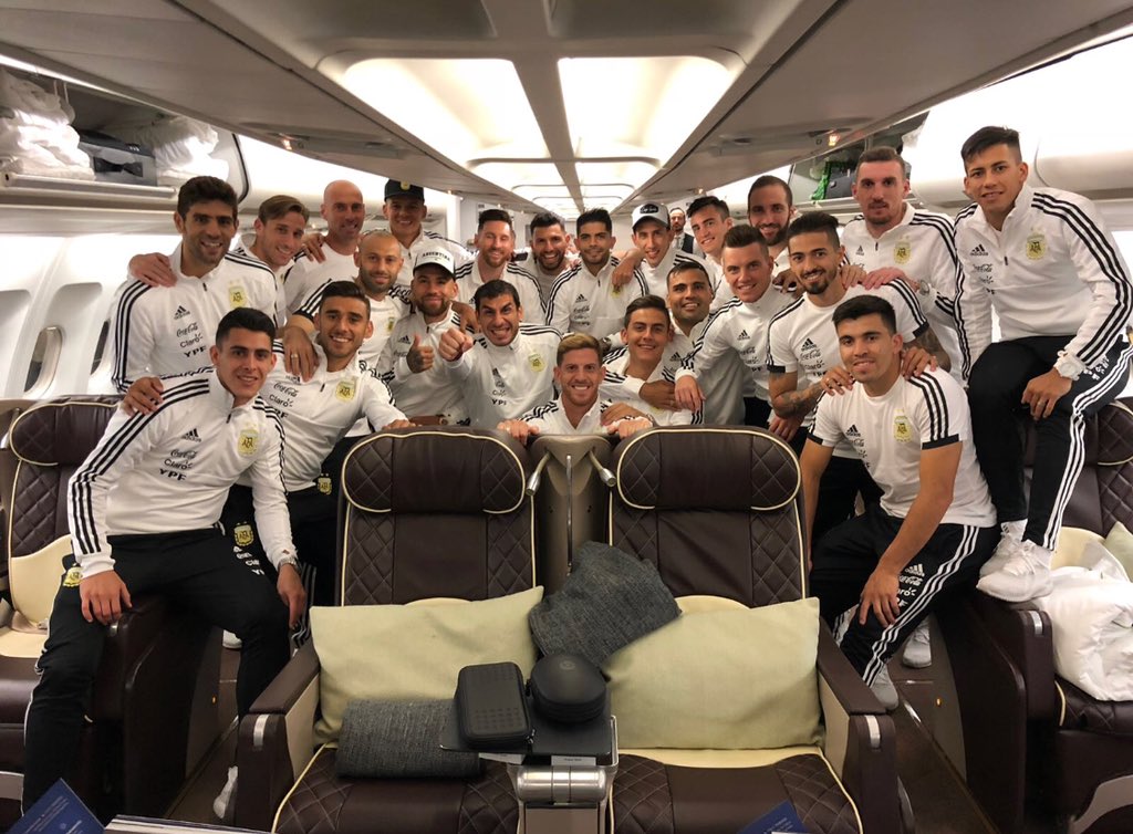 Juntos por un sueño🇦🇷⚽️🛫 #Rusia2018