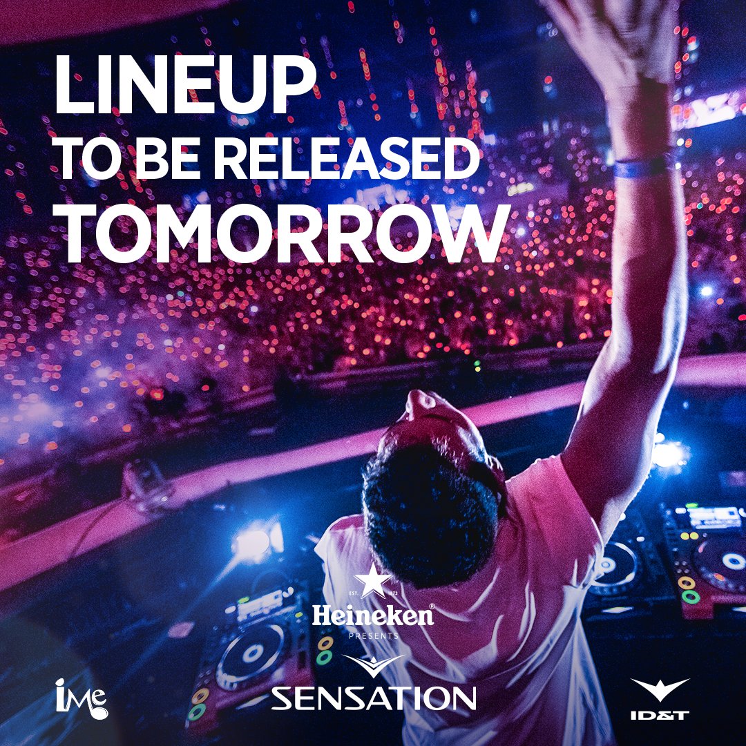 sensation's tweet photo. The wait is almost over! The lineup for #SensationThailand will be revealed today at 6.00 PM (ICT)! Stay tuned... 👀#SensationWhite #HeiSensation https://t.co/04vigNoAAm