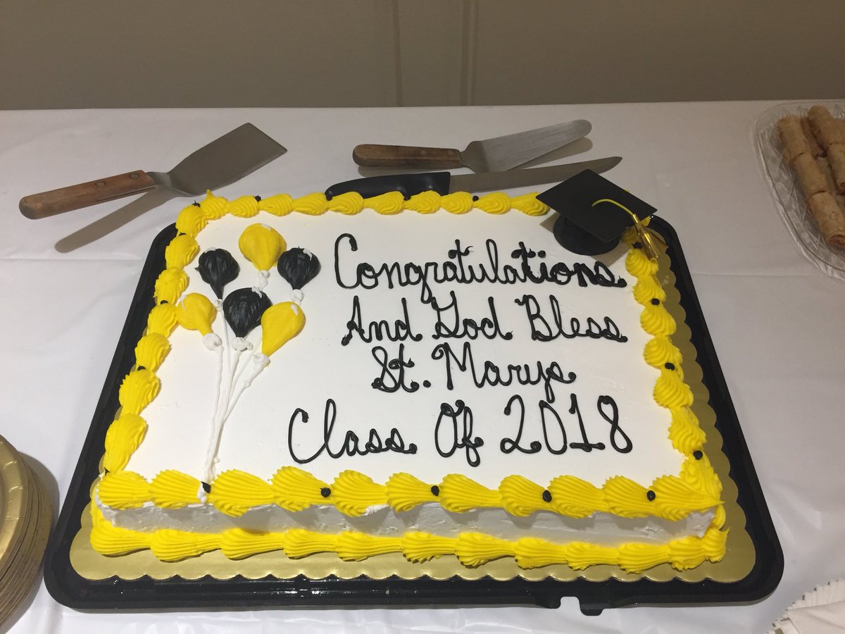 StMaryRockwood's tweet photo. May we present the last graduating class of St. Mary School.  💛🎓💛Congratulations to the Class of 2018!
#SMRRockets https://t.co/W1zaTP8eWf