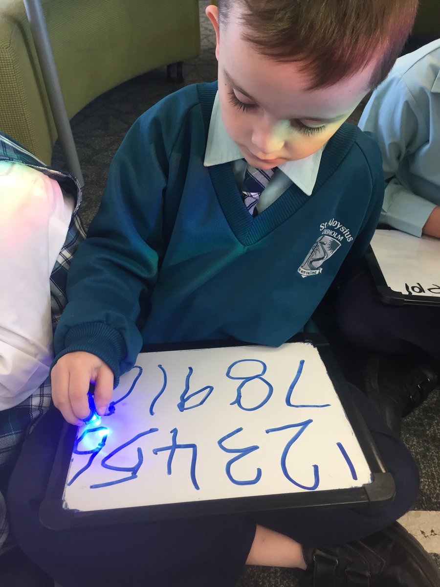 KinderW17's tweet photo. We have new finger lights! We write our numbers and then trace them with our lights for practice!! https://t.co/6eInc5ouG2
