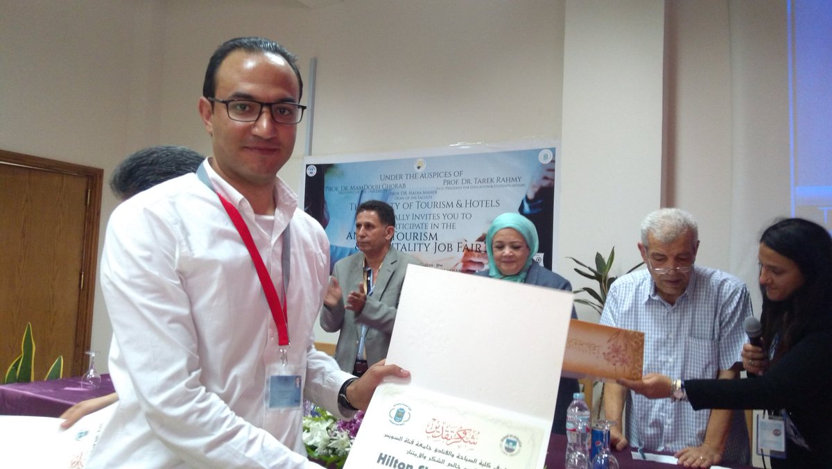 sherenobel's tweet photo. @HiltonSharksBay Annual tourism &amp; Hospitality Job Fair 2018 at Suez canal university https://t.co/GePlY17ly8