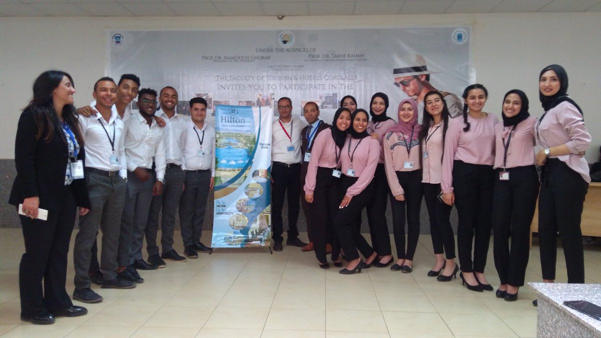 sherenobel's tweet photo. @HiltonSharksBay Annual tourism &amp; Hospitality Job Fair 2018 at Suez canal university https://t.co/GePlY17ly8