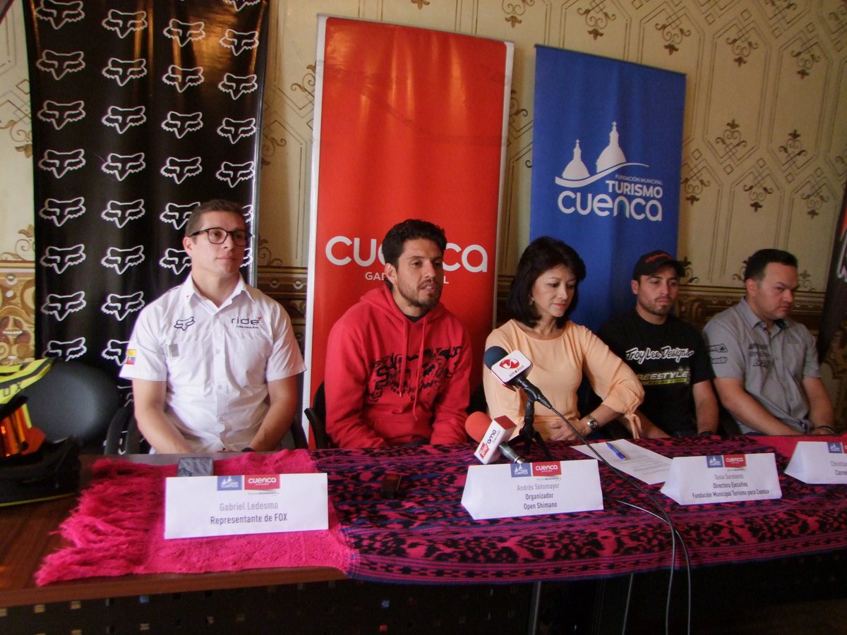 jmosquera1982's tweet photo. La segunda fecha del #OpenShimano, considerado uno de los campeonatos de #Downhill más importantes de Latinoamérica, se cumple este fin de semana en #Cuenca. El martes fue el lanzamiento en la Fundación Municipal Turismo para Cuenca @mercurioec https://t.co/hu6z0NRxOX