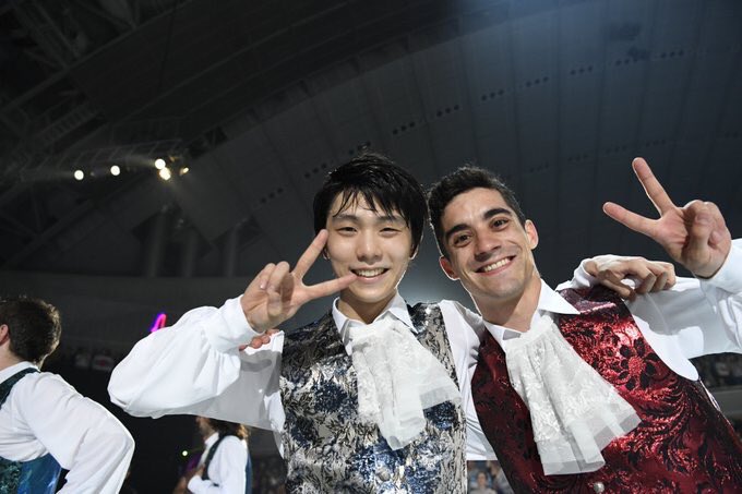 starryyuzu's tweet photo. In this picture we have: 
- 3 Olympic medals 
- 4 World titles 
- 8 GPF Medals 
- 11 GP gold medals https://t.co/VCaARkGTvO