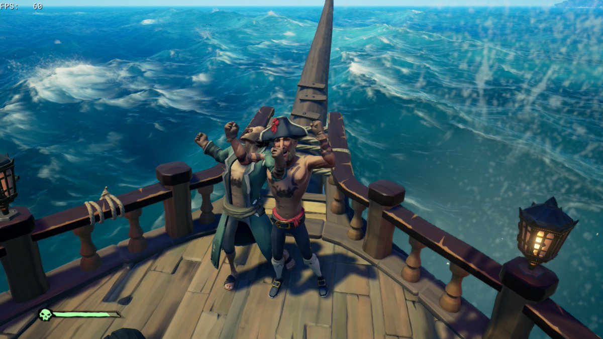 pcsonsoft's tweet photo. We finally got a crew together and took down the Megalodon! @SeaOfThieves #TeamworkMakesTheDreamWork https://t.co/KdV0Q6zRV4