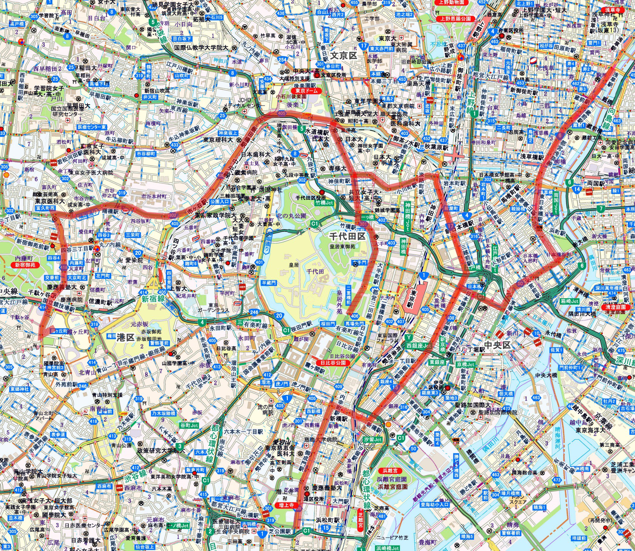 地図とガイドブックの昭文社グループ 東京オリンピックのマラソンコースが発表されましたね 新国立競技場発着で 市ヶ谷 水道橋 神田 日本橋 浅草 日本橋 銀座 新橋 芝 新橋 銀座 神田 神保町 二重橋前 水道橋 市ヶ谷 ゴール といった
