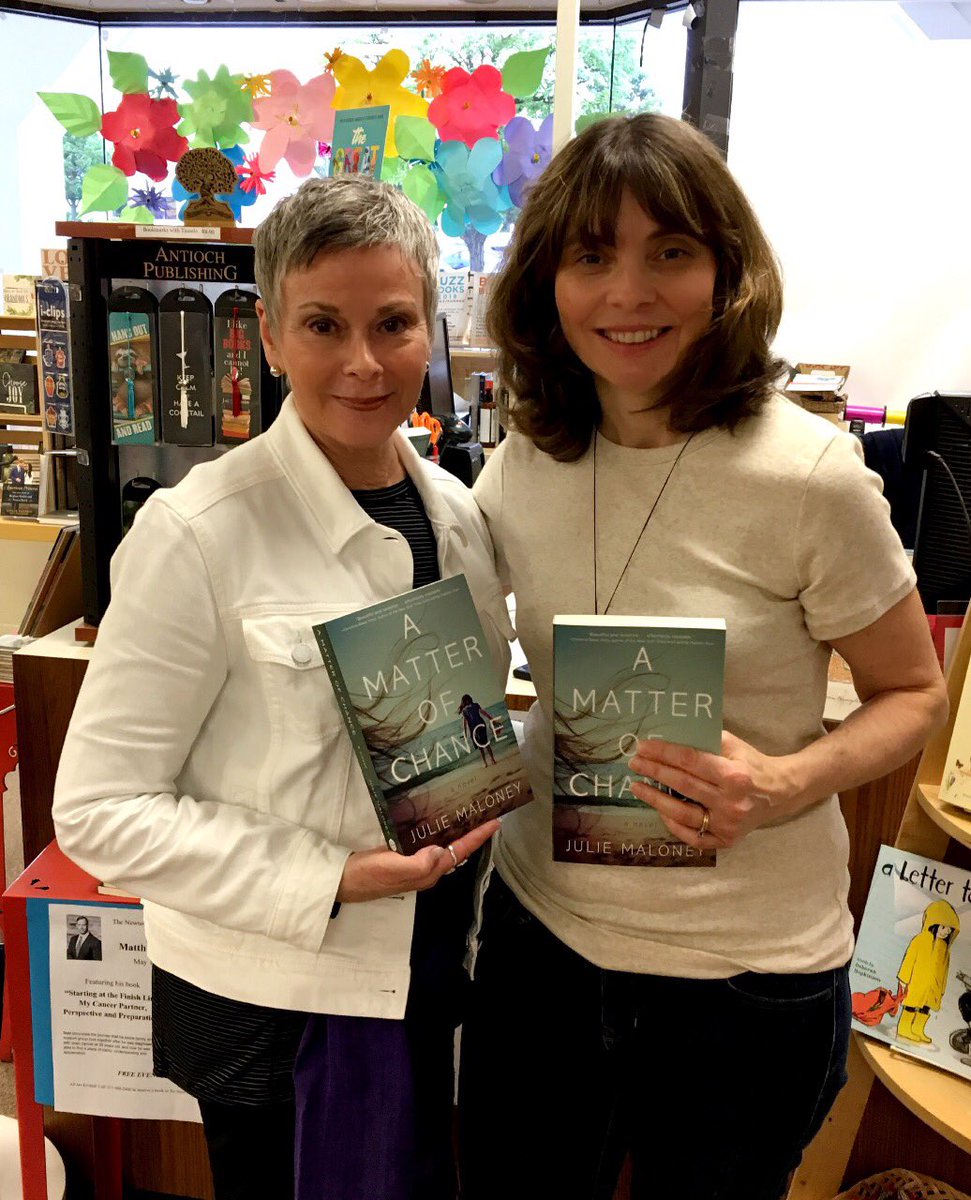 JulieFMaloney's tweet photo. Thank you to Newtown Bookshop in PA for hosting me tonight. #amatterofchance #iloveindiebookstores https://t.co/tOfjLDBLsC