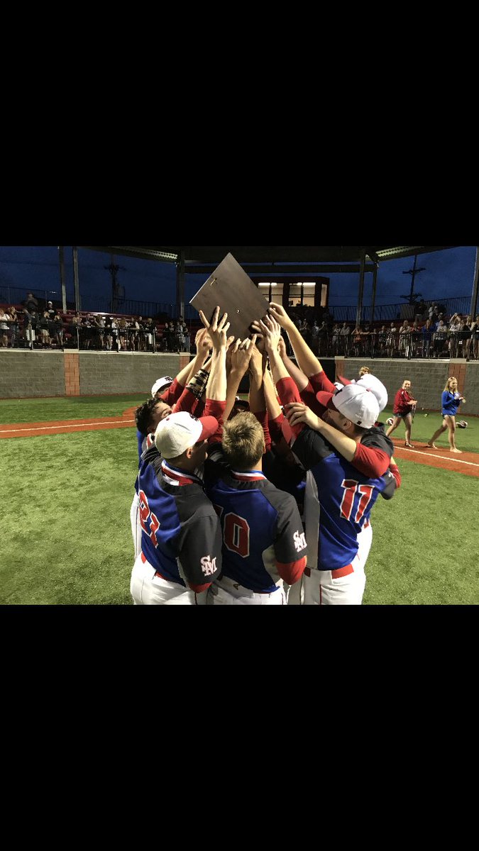 SMABaseball's tweet photo. Huge District 9 AAAA Championship for our Dutchmen! 3-2 over Clearfield in a nail biter! Amazing team effort! So proud of these young men! #anchordown #breakthecurse #itsbeen18yrs https://t.co/6bcwtfHIrb