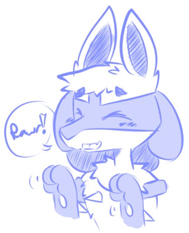 Kubrunei's tweet photo. it a lucario doggy #art https://t.co/qC7e6N6SVp