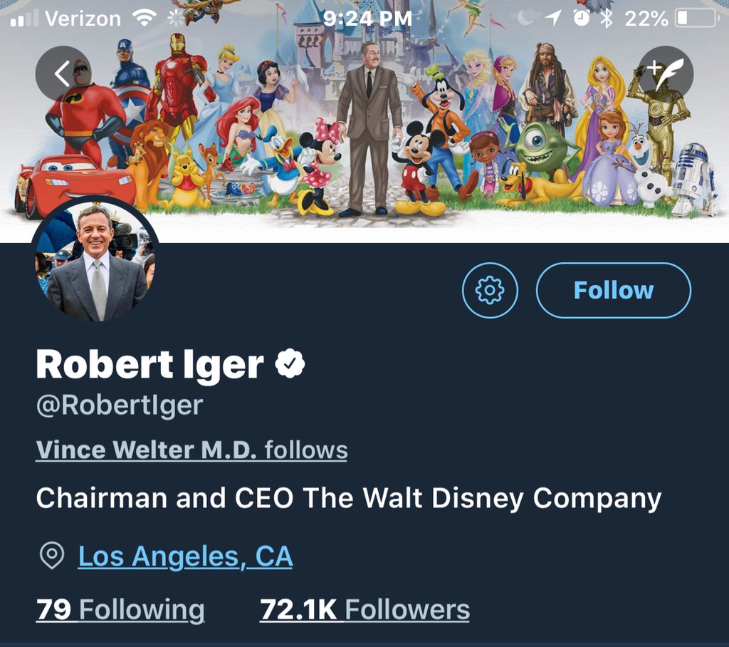 VJ_Franklin's tweet photo. @therealroseanne So ask yourself this @RobertIger you fired Roseanne over a racist tweet but yet you celebrate Walt in your cover photo.. ya know the Jew hating Nazi.. but that’s okay. No one cares about Jews, right Bob? Right? #DoubleStandard #IStandWithRosanne https://t.co/hNZXlJHqqD