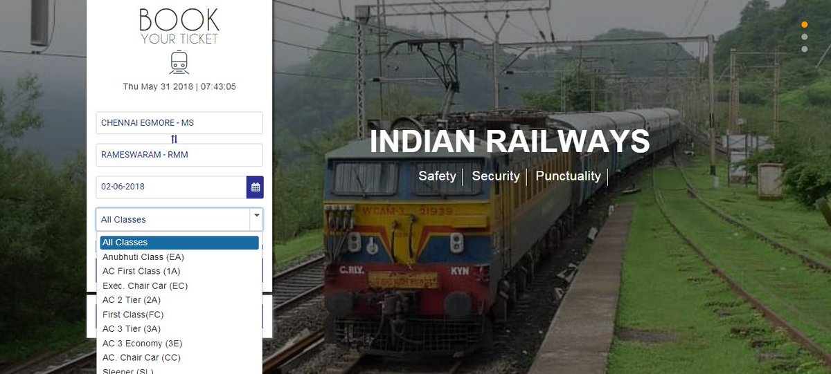 rameswaramtours's tweet photo. https://t.co/fDnzjYNNpI have been introduced this features. Now you can check train "Seat availability" without logging in. https://t.co/wJVBjtrTig 
 #irctc #irctcnewfeatures #irctcwebsite #irctcnewbeatversion #irctconlinebokking https://t.co/Ef0R6mRfu5