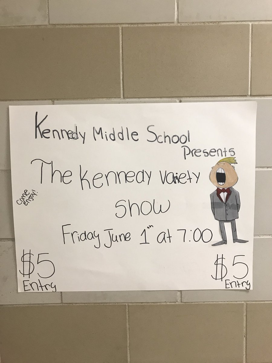 MsTweetsMore's tweet photo. We‘re puttin on a show! @Kennedy_PTO_Wal @KennedyWildcats #kennedyvariety2018 https://t.co/pY91YQ2Q7A