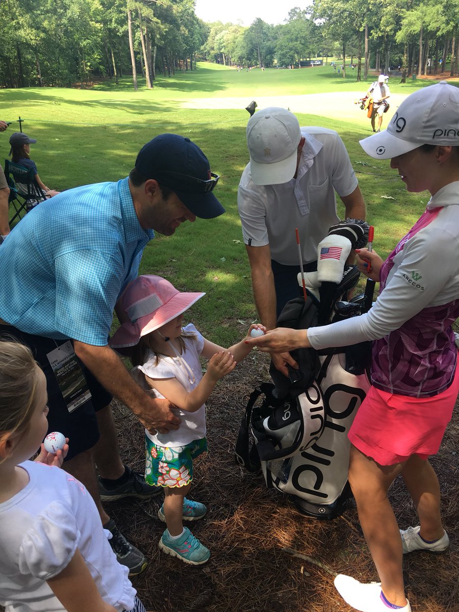 mrogersmd's tweet photo. Thanks to @Britt_alto12 for taking time today to meet some of her youngest fans. #shoalcreek #USWomensOpen https://t.co/lWb9jd3HwZ