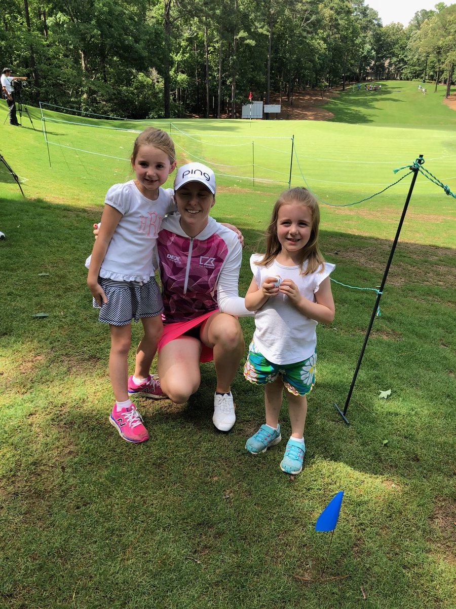 mrogersmd's tweet photo. Thanks to @Britt_alto12 for taking time today to meet some of her youngest fans. #shoalcreek #USWomensOpen https://t.co/lWb9jd3HwZ
