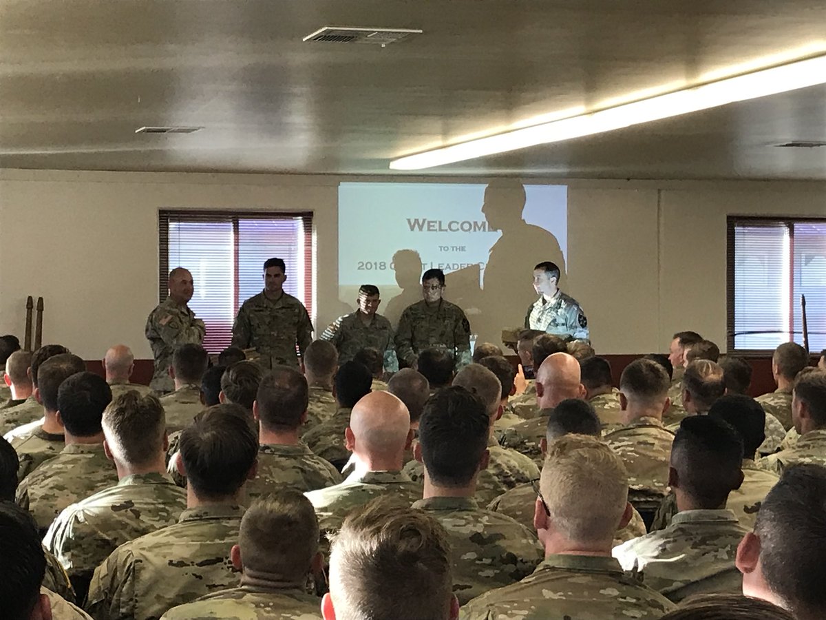 1_23IN_CDR's tweet photo. @1SBCT_Ghost CDR & CSM brief the Platoon Leaders & up at the start of Ghost Leader Challenge at @camprileaorng. They also awarded the Best Ghost winning team, from Patriots. Great job, Ghosts! https://t.co/Mv9y9vmo0G