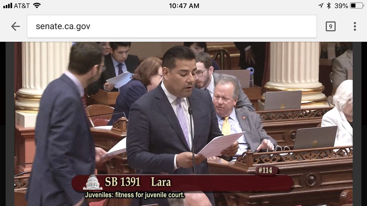 ECalvinHRW's tweet photo. VICTORY!! Today SB 1391 passed out of the Senate! We are one step closer to making sure CA stops sending 14 and 15-year-olds to the adult criminal system. Next the bill heads to the Assembly w a hearing in June. #PassSB1391 #LifeAt14 #LifeAt15 #CareNotCages #WeLoveOurYouth https://t.co/c67t0uAyl3