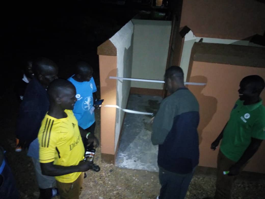 ceforduganda's tweet photo. #CEFORD_Yumbe applauded for the great work done at Yumbe Bidibidi base camp for tbe construction of #Drainable 2 Stance #Latrine with bathing shelters attached. Thanks to the Engineering team for the timely completion. @OPMUganda @UNHCRuganda @eu_echo @UNmigration @sundayanyole https://t.co/tfNWlIDm26