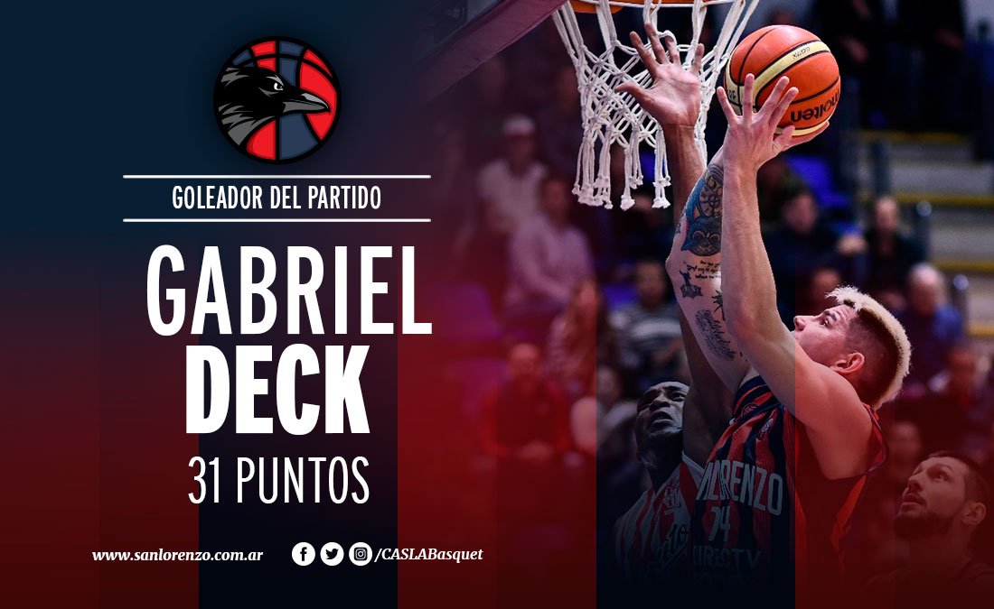 CASLABasquet's tweet photo. 📊 Clave del principio a fin, pero sobre todo en el fin, cuando las papas queman. ¡Grande, @gabriel_deck! https://t.co/KMYRcTvZ6a