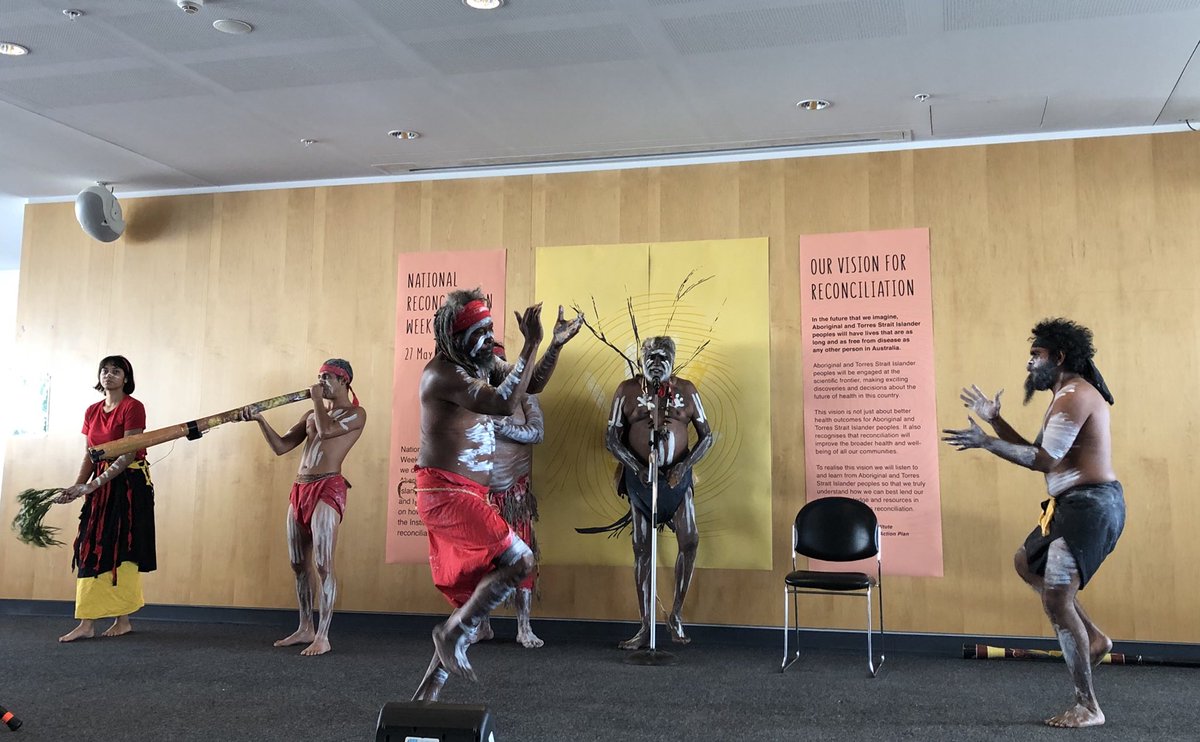 WEHI_research's tweet photo. Thrilled to have Koomurri Dance Troupe with us today! #NRW2018 https://t.co/q88CDRpGV3