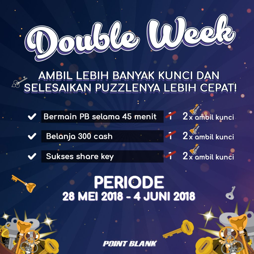 Mainkan Key Master sekarang karena kalian bisa dapat lebih banyak kunci!
Main disini: ow.ly/ZDuH50huTt5