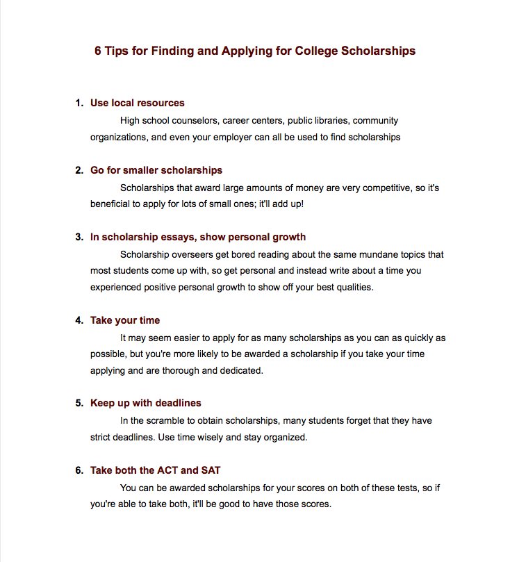 madisonrowberry's tweet photo. 6 Tips for Finding and Applying for College Scholarships! https://t.co/vw9c3qfczf