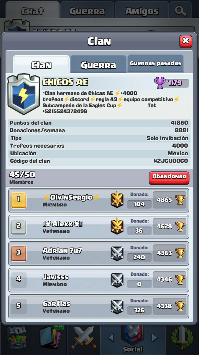 Buscamos integrantes para chicos AE +4300 copas liga internas junto a chicas AE somos una gran familia únete que esperas te damos tu banner