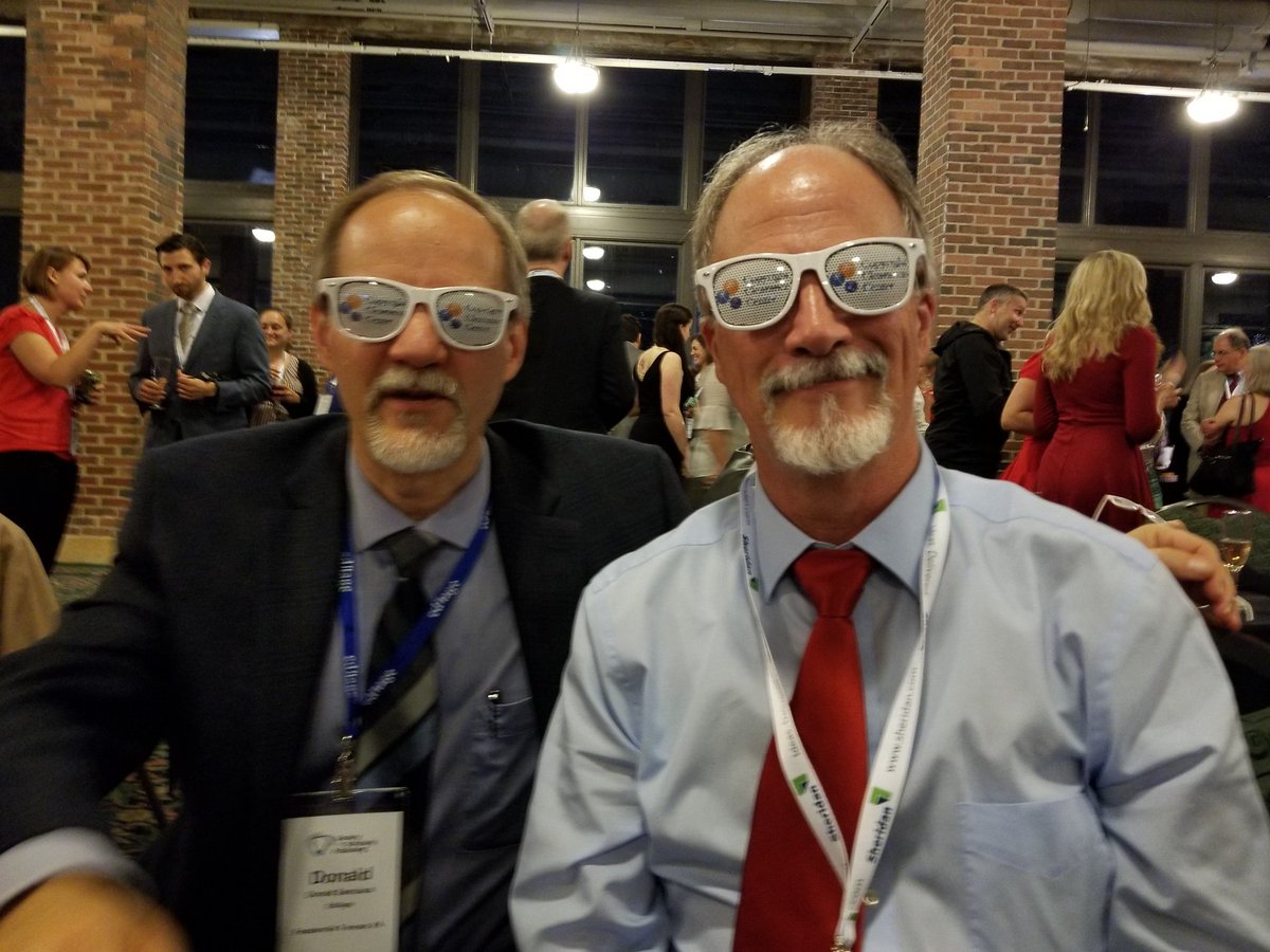 samulack's tweet image. At #SSP2018 #SSPat40 gala at the Navy Pier. Can you spell &quot;doppelganger&quot;? ...actually separated at birth! @samulack @tcross_ks