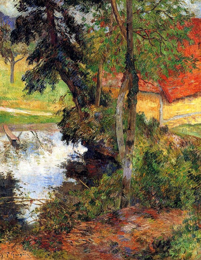 adev27's tweet photo. Just Pinned to L'art de l'interprétation du paysage - The art of landscape interpretation: Paul Gauguin. Red Roof by the Water https://t.co/dc6OPczAvt https://t.co/VnNMi0yJtc
