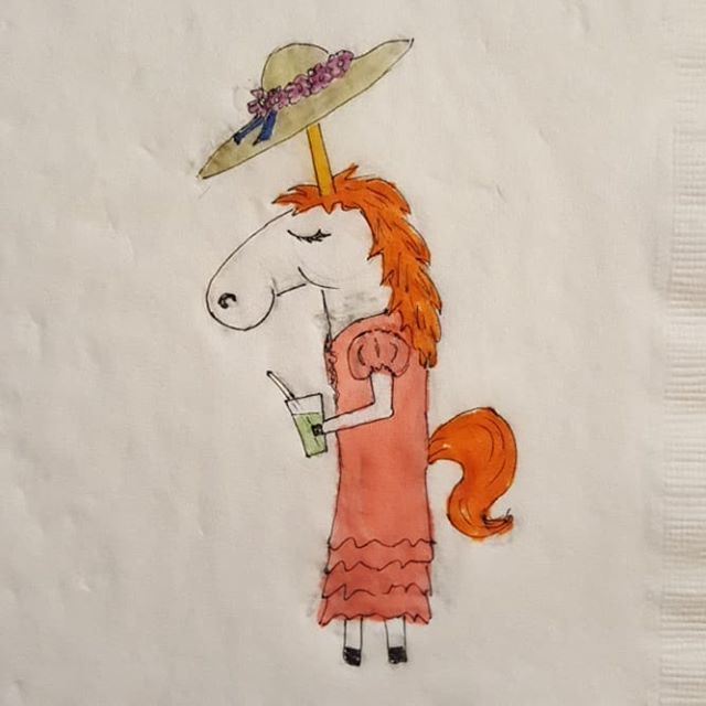 CountJugula's tweet photo. Unicorns can't wear fancy hats #school #lunch #napkinArt #unicorn #hats #unicornproblems https://t.co/m4fn32Tmsl https://t.co/Erwj2HNU78