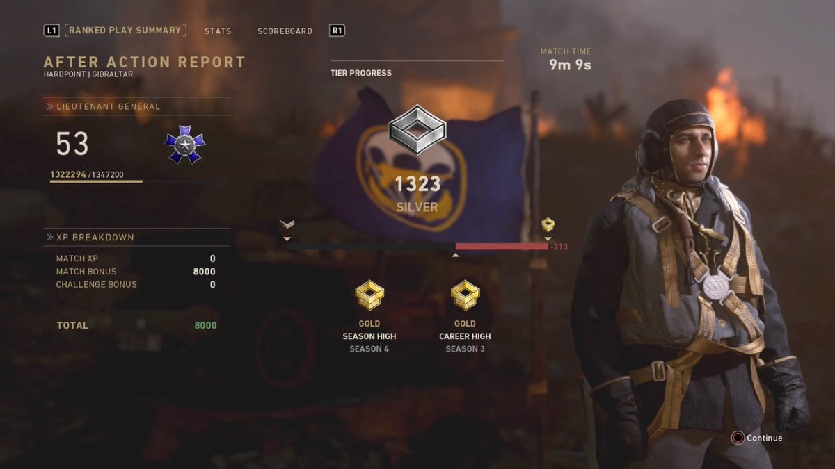 MrNick00's tweet photo. How do you lose points for winning? I was 1500 gold and lost 213 points. Shits broken @Sledgehammer #PS4share https://t.co/KrSEkGVAGg